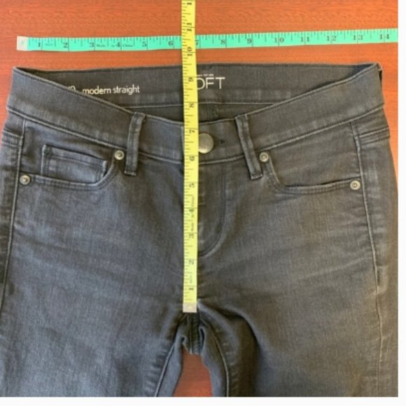 Loft Black Modern Straight Jeans - Picture 6 of 7